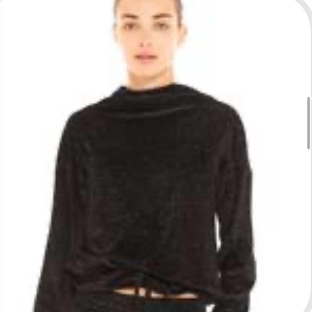 TEREZ Speckled Velour Pullover small